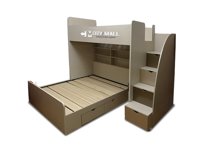 3 beds room for kids MDF laminated wood