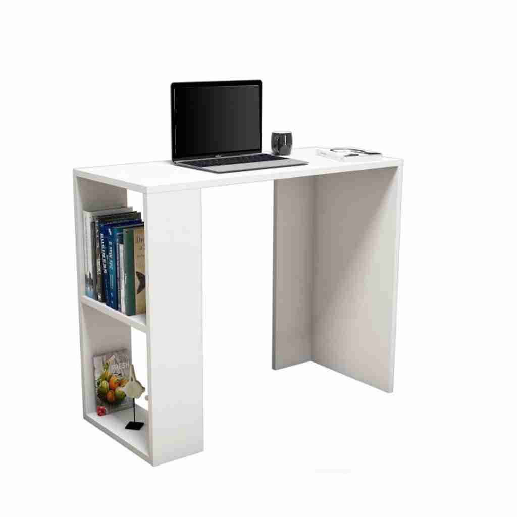  Office furniture- wood desk with 1 side shelves 120*50*75
