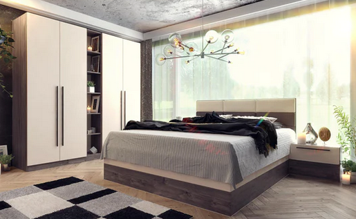 غرفة نوم خشب - Wood Bed Room