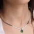 silver Chain Necklace قلادة لون فضي